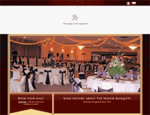 Tablet Screenshot of manorbanquets.com